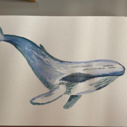 My whale painting